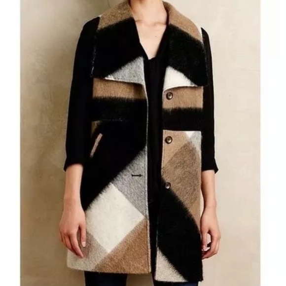 Anthropologie Elevenses Buffalo Plaid Vest - Picture 2 of 10